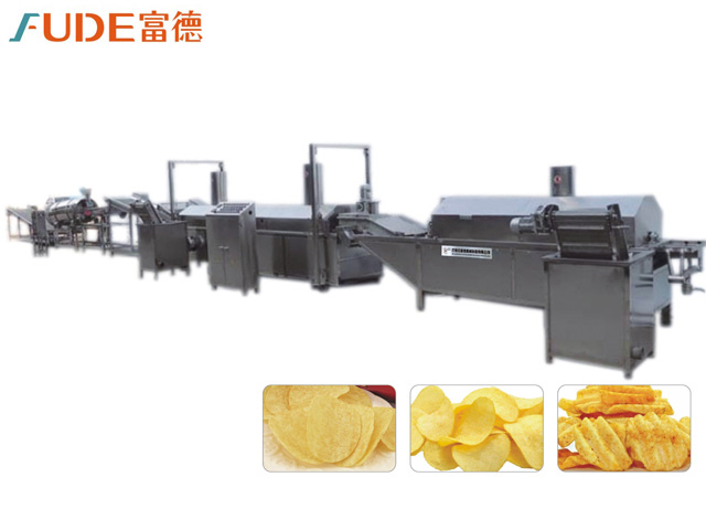 Potato chips full-auto continuous frying production line